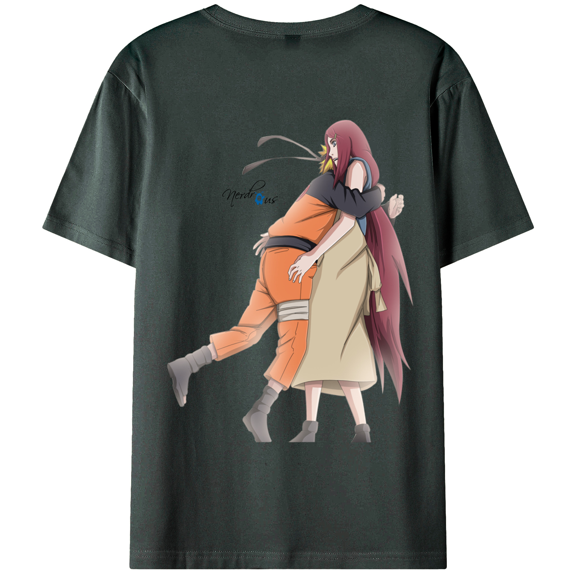（画像用） NARUTO -ナルト- うずまき ナルト Uzumaki Naruto 綿100％ メンズ半袖Tシャツ（バックプリント） 通気性